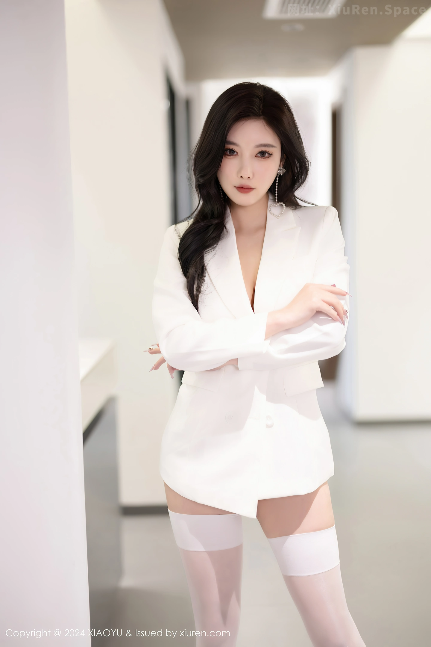 图片[3]-[XiaoYu画语界]Vol.1238 女神杨晨晨Yome性感白色情趣内衣配白丝袜秀完美身材诱惑写真81P-秀人网官方网站